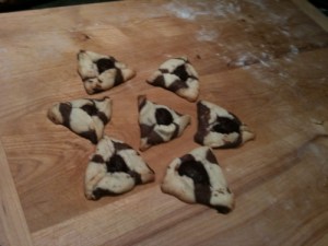 my delectable striped hamantashen 
